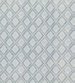 Block Trellis Fabric by Baker Lifestyle Indigo