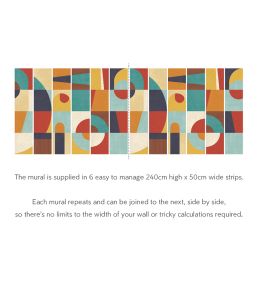 Blocky Mural by Ohpopsi Cinnamon & Spice