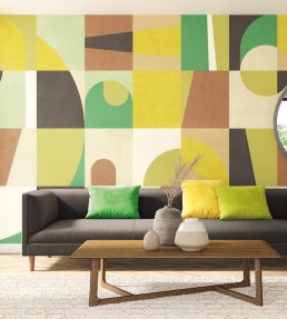 Blocky Mural by Ohpopsi Cinnamon & Spice