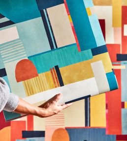 Blocs Wallpaper by Ohpopsi Sage & Amber