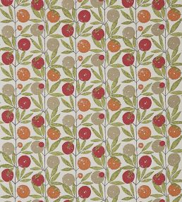Blomma Fabric by Scion Tangerine / Chilli / Citrus