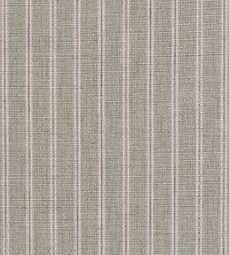 Bloodstone Stripe Fabric by Ian Mankin Moss / Garnet