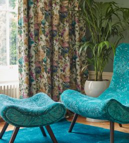 Bloom Fabric by Clarke & Clarke Amethyst