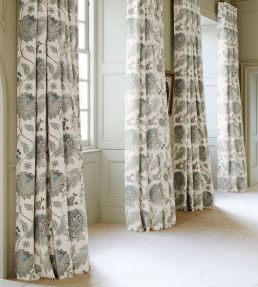 Bloom Fabric by James Hare Blue