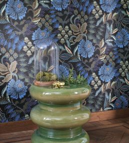 Bloomsbury Wallpaper by Casadeco Bleu Indigo