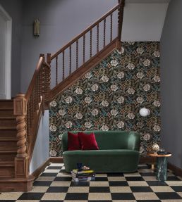 Bloomsbury Wallpaper by Casadeco Noir Reglisse