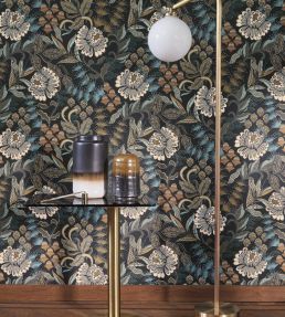 Bloomsbury Wallpaper by Casadeco Noir Reglisse