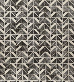 Bloomsbury Square Fabric by Anna French Black
