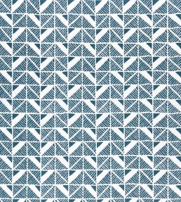 Bloomsbury Square Fabric by Anna French Blue