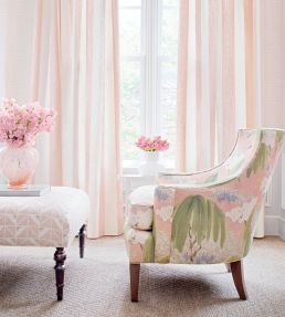 Bloomsbury Square Fabric by Anna French Blush