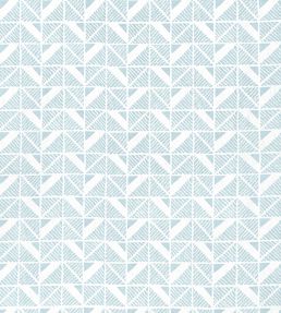 Bloomsbury Square Fabric by Anna French Soft Blue