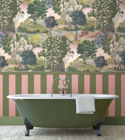 Bloomsbury Mural by Woodchip & Magnolia Pink Haze