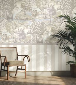 Bloomsbury Mural by Woodchip & Magnolia Winter White