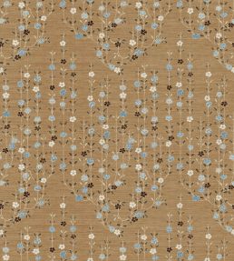 Blossom Fabric by Lewis & Wood Blue Ginger