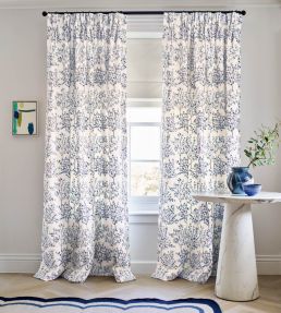 Blossom Tree Fabric by Jane Churchill Lime / Aqua
