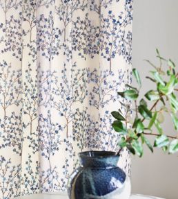 Blossom Tree Fabric by Jane Churchill Lime / Aqua