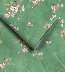 Blossom Wallpaper by Woodchip & Magnolia Evergreen