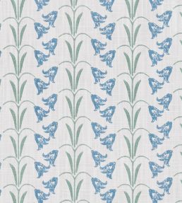 Bluebells Fabric by Barneby Gates Blue/Green