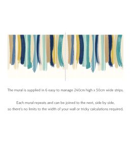Blurred Lines Mural by Ohpopsi Denim & Hazel
