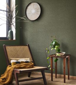 Boaco Wallpaper by Casadeco Vert Taiga
