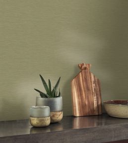 Boaco Wallpaper by Casadeco Vert The