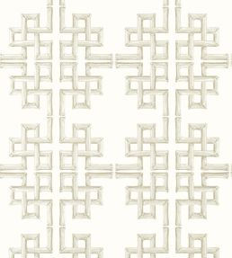 Boca Bamboo Wallpaper by Thibaut Beige