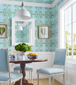 Boca Bamboo Wallpaper by Thibaut Beige