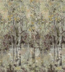 Bois De Bouleau Grasscloth Scene 2 Mural by Designers Guild Sepia
