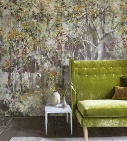 Bois De Bouleau Scene 2 Mural by Designers Guild Sepia