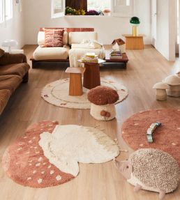 Lorena Canals Boletus rug Natural/Chestnut C-BOLETUS Natural/Chestnut