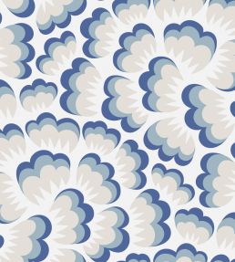 Bom Bom Wallpaper by Borastapeter Blue