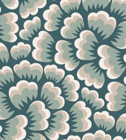Bom Bom Wallpaper by Borastapeter Green