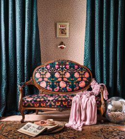 Bonita Velvet Fabric by Romo Rosa