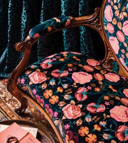 Bonita Velvet Fabric by Romo Rosa