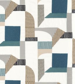 Boomerang Fabric by Camengo Navy