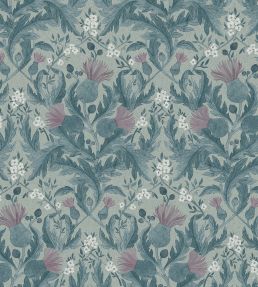 Thistle Wallpaper by Borastapeter Blue