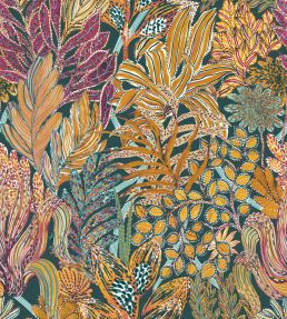 Borromee Wallpaper by Casamance Petrole/Multico