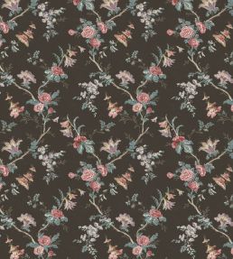 Boscobel Fabric by Nina Campbell Chocolate/Rose