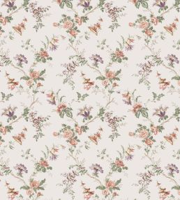 Boscobel Fabric by Nina Campbell Coral/Green