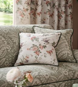 Boscobel Fabric by Nina Campbell Coral/Green