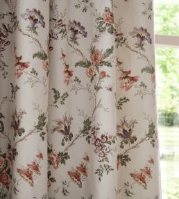 Boscobel Fabric by Nina Campbell Coral/Green