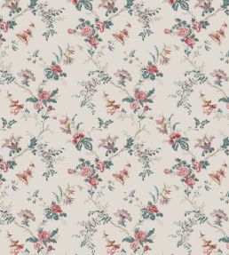 Boscobel Fabric by Nina Campbell Pink/Teal