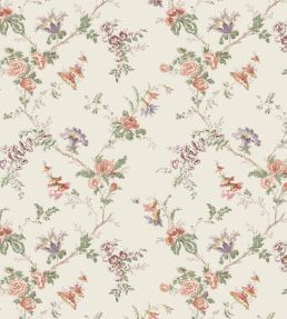 Boscobel Wallpaper by Nina Campbell Coral/Green