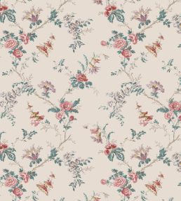 Boscobel Wallpaper by Nina Campbell Pink/Teal