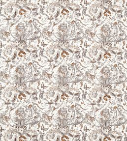 Bosque Dreams Fabric by Clarke & Clarke Bronze