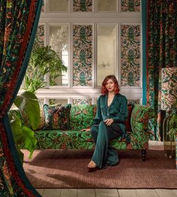 Bosque Dreams Wallpaper by Clarke & Clarke Pink