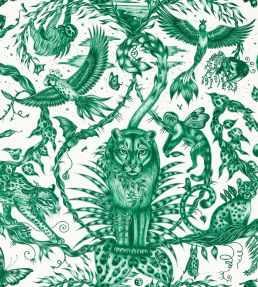 Bosque Dreams Wallpaper by Clarke & Clarke Seafoam