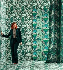 Bosque Dreams Wallpaper by Clarke & Clarke Seafoam