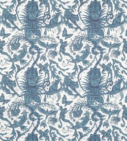 Bosque Dreams Jacquard Fabric by Clarke & Clarke Ink