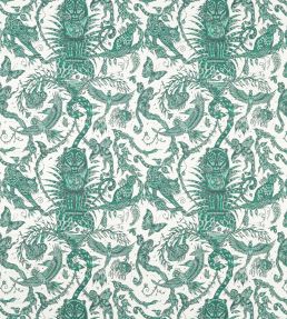 Bosque Dreams Jacquard Fabric by Clarke & Clarke Seafoam